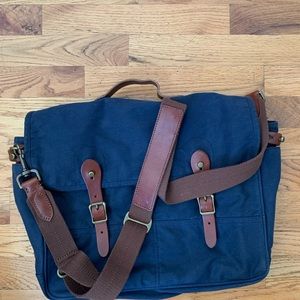 J crew blue Abingdon messenger bag
